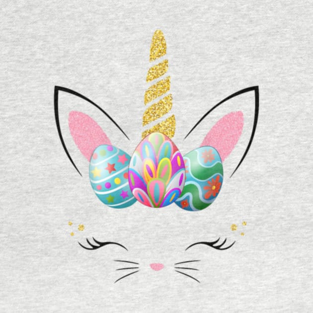 Unicorn Easter T Shirt Girl Easter Bunny bunnicorn by flickskyler179